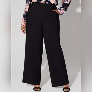 Torrid | Pull On Wide Leg Studio Refined High Rise Pants